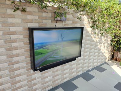 recinto LCD al aire libre